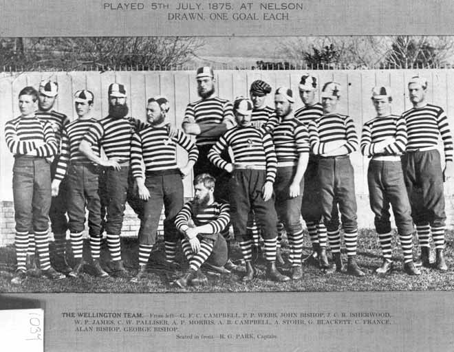 Wellington rugby team, 1875 – Culture and recreation in the city – Te