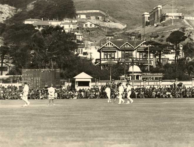 Basin Reserve cricket test, 1930