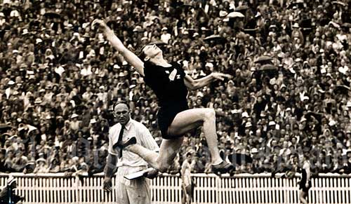 Yvette Williams at the Empire Games, 1950