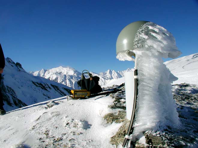 GPS station in the Southern Alps