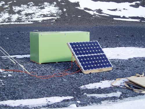 Solar-power panel, Antarctica