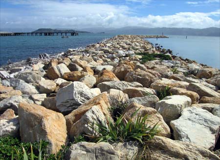 Breakwater blocks, Wellington Harbour