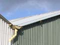 Corrugated steel cladding