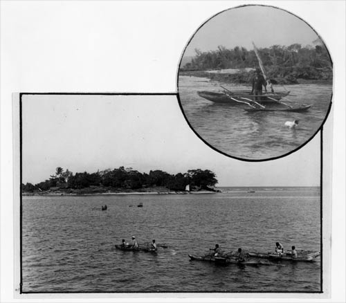 Outrigger canoes 