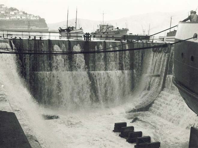 Lyttelton dry dock, 1960