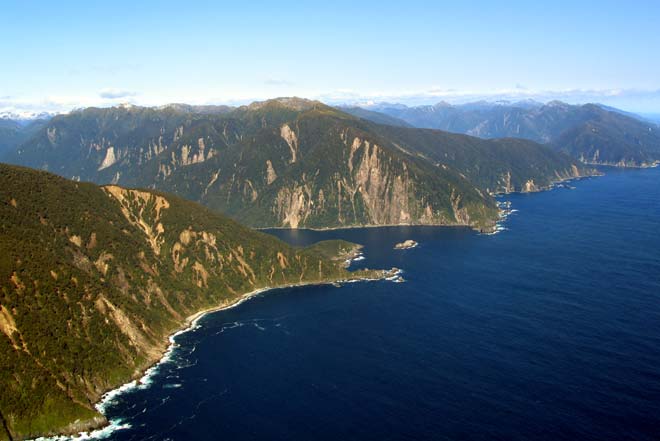 Fiordland coastline 