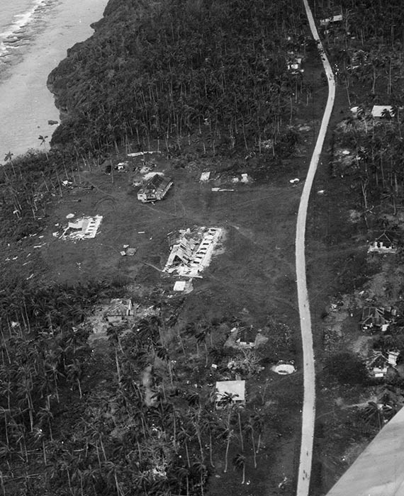 Destruction wrought by a cyclone, 1960s