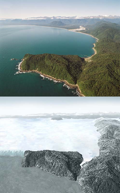 Jackson Bay in the ice age
