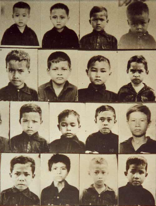 Children executed by the Khmer Rouge