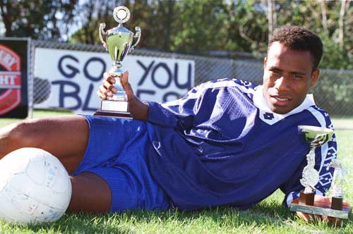 Solomon Islands soccer player Batram Suri