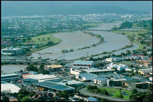 Hutt River in flood