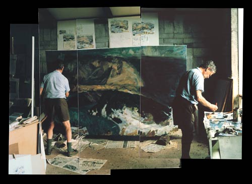 Toss Woollaston in his studio, 1991