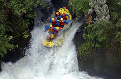 Rafting the Ōkere Falls