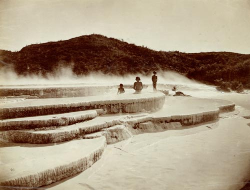 Bathing at the Pink Terraces