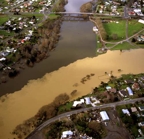 Waipā and Waikato rivers meet