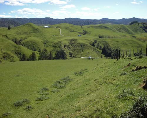 Hill-country airstrip