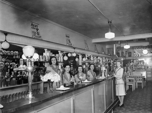 The Golden Gate Milkbar, Wellington, 1940