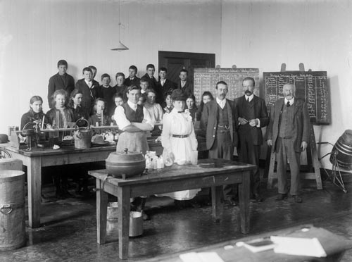 Dairy class, Stratford Technical School