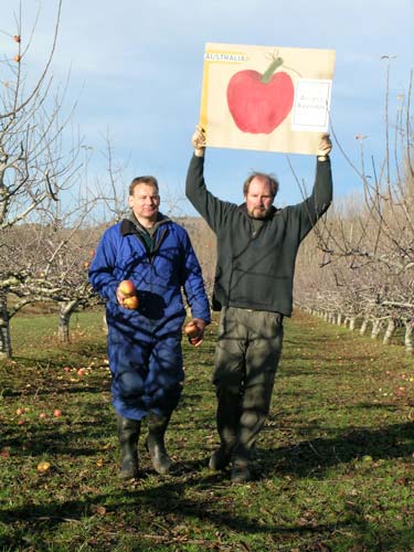 Protesting Australia’s apple ban