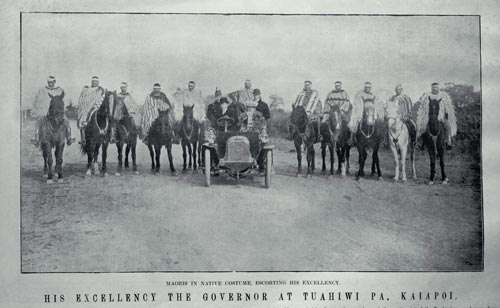 Mounted escort with Lord Plunket 