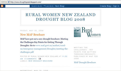 Drought blog, 2008