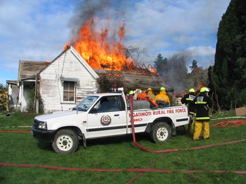 Firefighting practice 