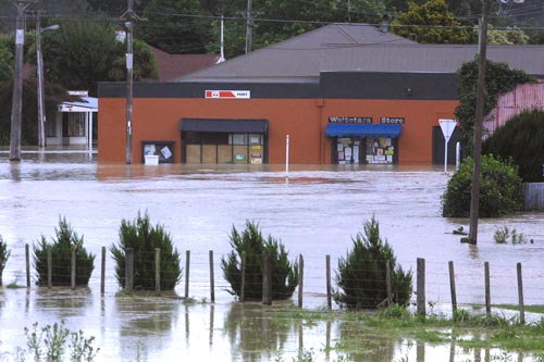 Floodwaters, Waitōtara, 2004 