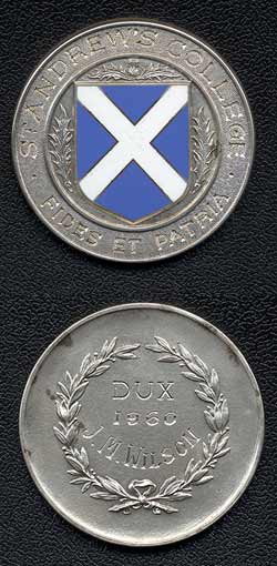 St Andrew’s College dux medal