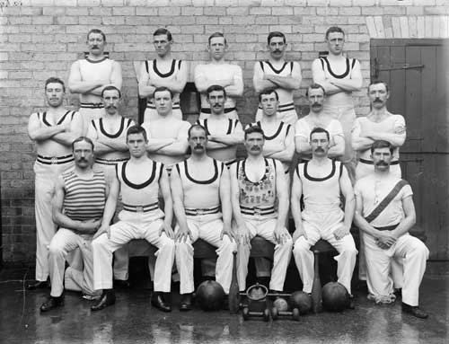 Police physical culture class, 1906