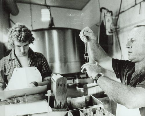 Testing milk for butterfat content 