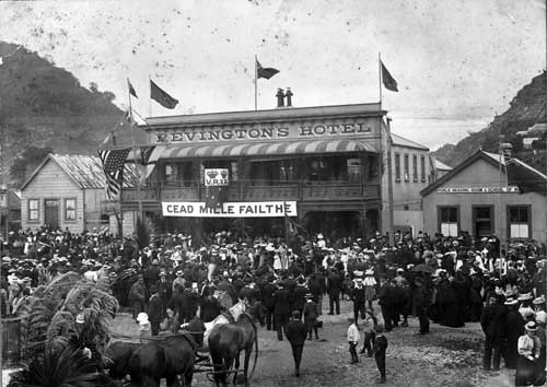 Political gathering, Greymouth