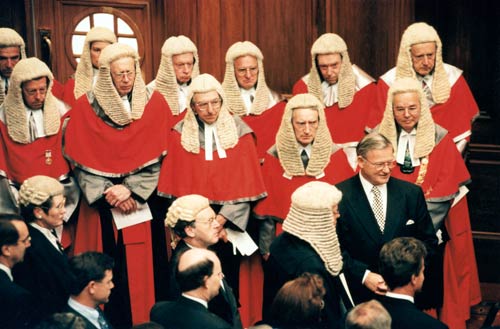 Judges at the opening of Parliament