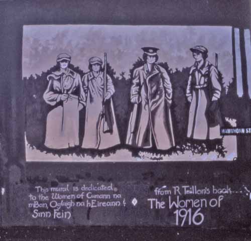 Mural of Sinn Fein women 