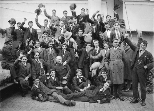 Young male immigrants, c. 1929