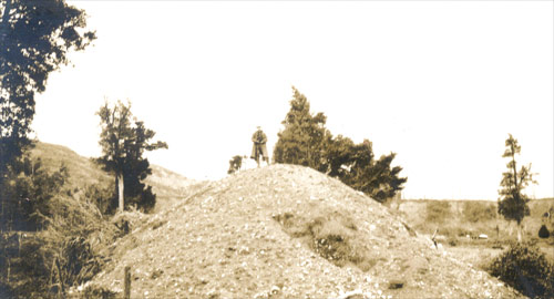 Gravel volcano in the Matiri valley 