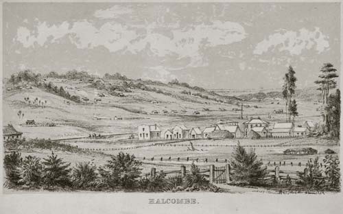 A view of Halcombe, Rangitīkei district, about 1878