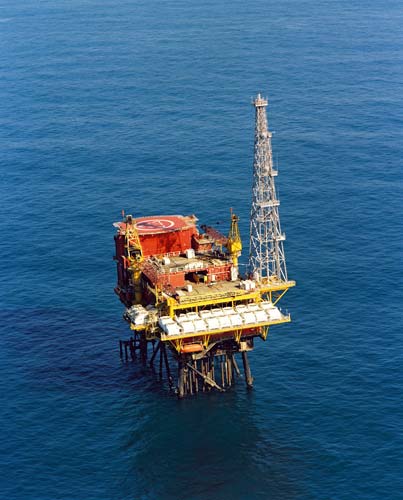Oil platform, Taranaki