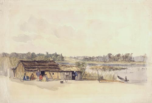 Lake Papaitonga, around 1863