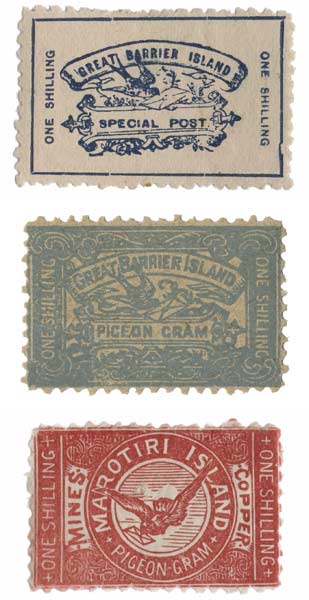 Pigeon post stamps
