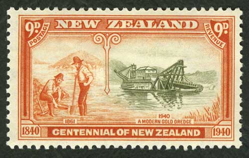 Goldmining postage stamp