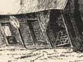 Damaged cottage, 1888