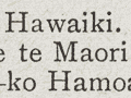 The location of Hawaiki