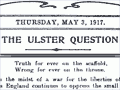 ‘The Ulster question’