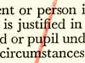 Child discipline and the law