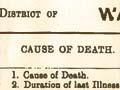Samuel Phillips' death certificate