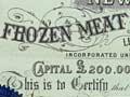 Frozen meat company share certificate