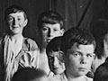 Boys at the orphanage in Stoke, 1909