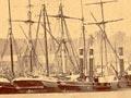 Ships at Hokitika, 1867