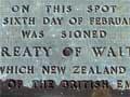 Plaque, Waitangi