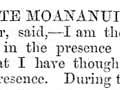 Tāreha Te Moananui's maiden speech, 1868